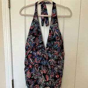 Time&Tru Paisley One Piece. GREAT FOR LONG TORSOS